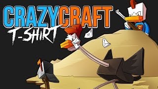 Minecraft: CRAZYCRAFT MODDED SURVIVAL (Speed Art) Postman T-Shirt Design