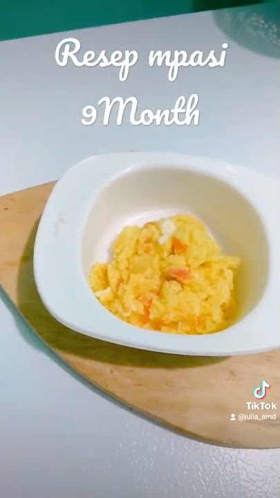 Resep MPASI 9 bulan I Kentang telur. #mpasihomemade #shorts