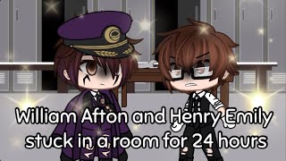 William Afton and Henry Emily stuck in a room for 24 hours || Gacha Club ||