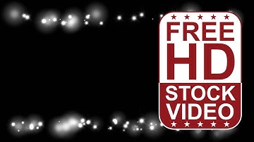 Free Stock Videos - abstract animated glowing lights sparkles frame on black background 2D animation