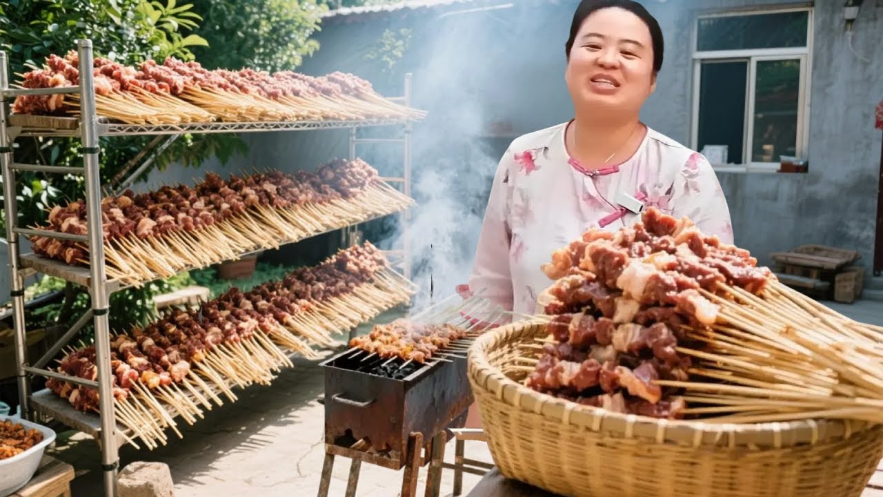 丹丹回娘家小院烧烤趴！两扇排骨炖一锅，香到全家抢着啃！