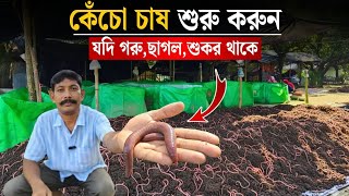কেঁচো সার- ভার্মি কম্পোস্ট সার উৎপাদন পদ্ধতি ।How to make Vermi compost at home.Vermi Compost