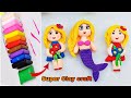 Super Clay craft ideas| Clay craft ideas for kids | dolls Clay craft| school Clay craft ideas| Clay
