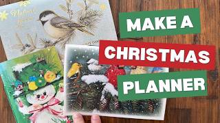 Turn a Greeting Card into a Christmas Planner | Easy DIY Holiday Organization Update