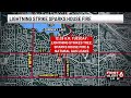 Gas leak, house fire in southwest Omaha caused by tree struck down by lightning
