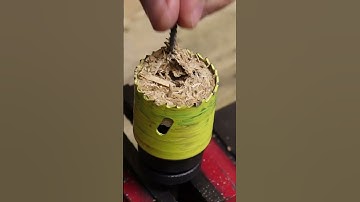 How to easily and easily remove stuck material from a drill bit #shorts