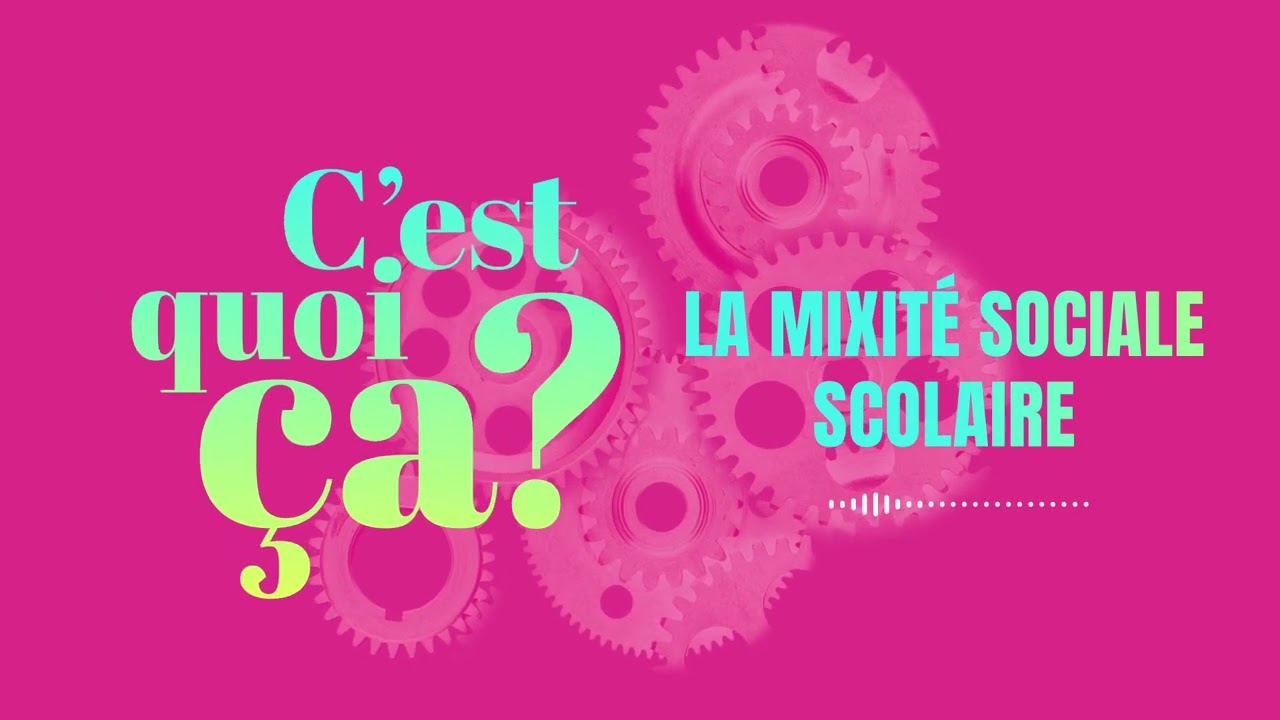 C'est quoi ça, la mixité sociale scolaire ?
