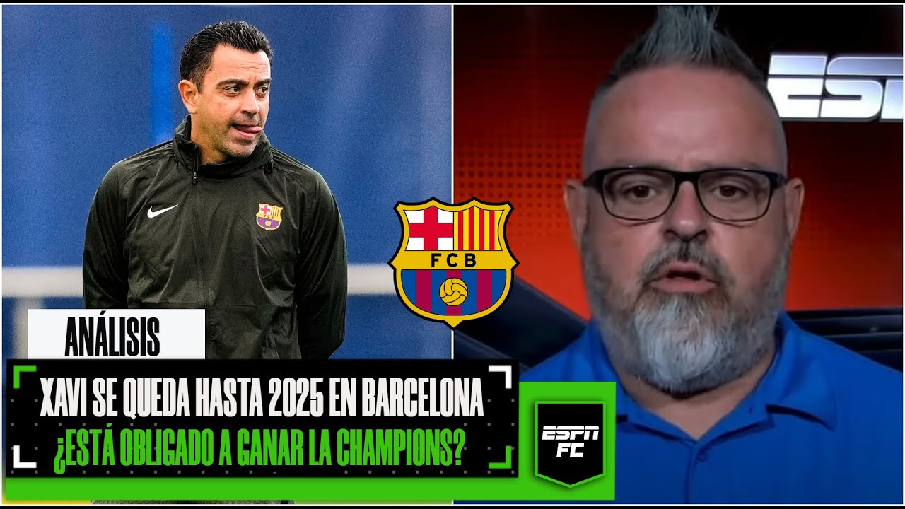 BOMBAZO Xavi RENOVÓ con el Barcelona hasta el 2025. La Champions League ...