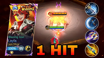 WTF DAMAGE!! BEST 1 HIT BUILD LAYLA 2025 (build and emblem) - MLBB