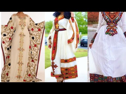 African Fashion : Modern Ethiopian Traditional Maxi Dresses || African ...