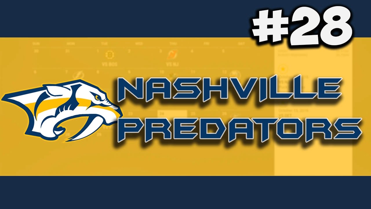 NHL 17: Franchise Mode | Nashville Predators #28 "Starting Lineup"