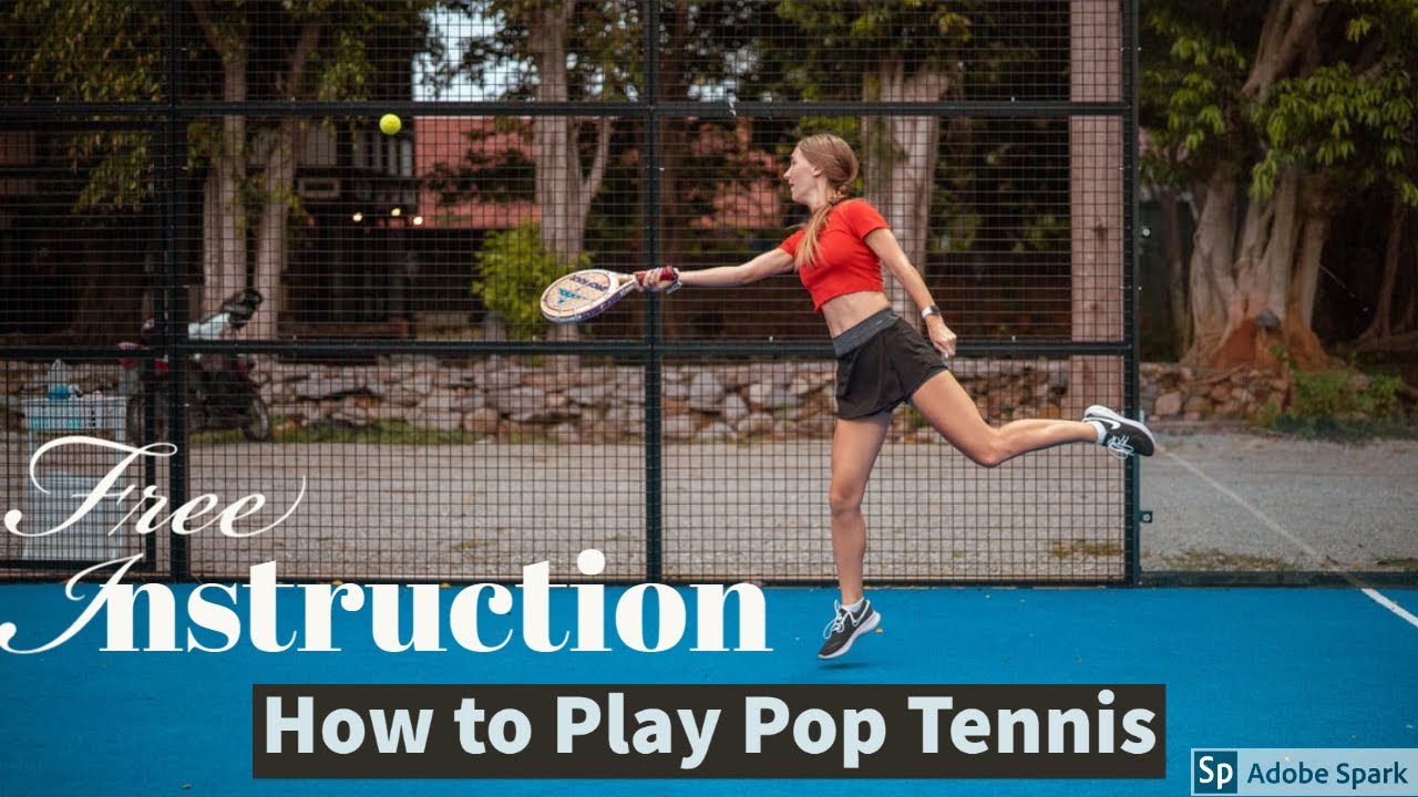 Free Tennis Instruction:  Pop Tennis Instructional Video