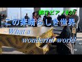 【都庁ピアノ】この素晴らしき世界(What a wonderful world)/ルイ・アームストロング