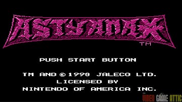 Astyanax cheat codes for Nintendo (NES) Invincibility, Stage Select and Continues
