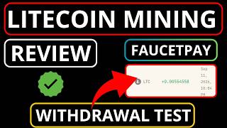 Review: Crypto Mining 2026 | Litecoin Mining | Withdrawal test to FaucetPay screenshot 2