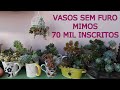 SUCULENTAS EM VASOS SEM FUROS + VASOS FOFOS +70 MIL INSCRITOS