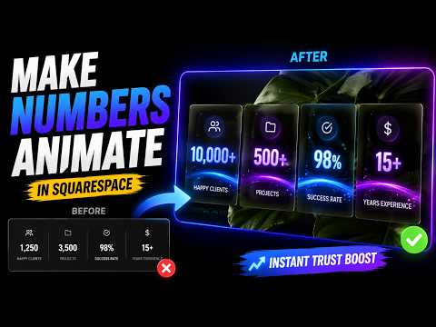 How to Add an Animated Number Counter to Squarespace (2026)