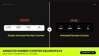How to Add Animated Number Counter in Squarespace 2026