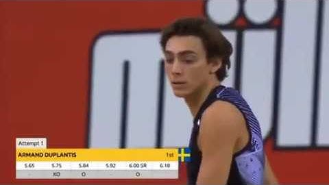 M Pole Vault - Armand Mondo Duplantis (Sweden) - 6.18m - Glasgow (Scotland) - 2020 - World Record