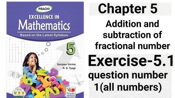 prachi excellence in mathematics class 5 ch 5 exercise 5.1 question number 1 👍☺️