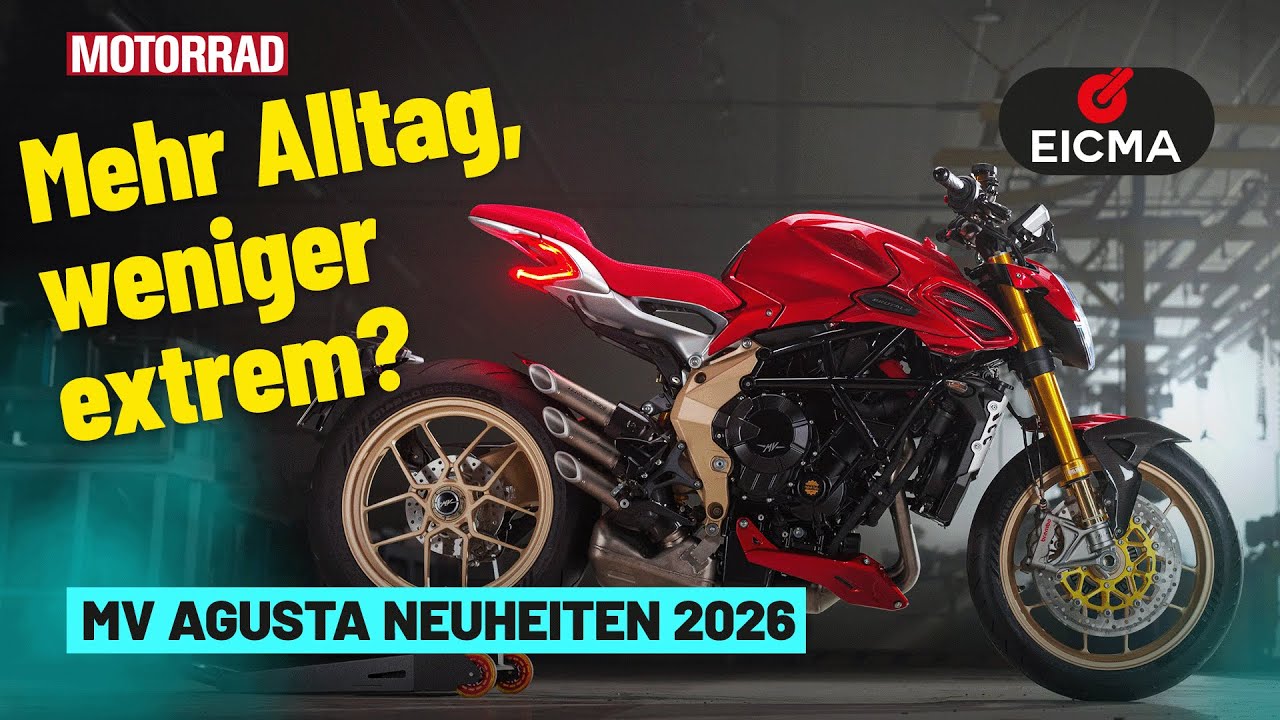 Brutale wird vernünftig?! Plus: Geheimnisvoller Fünfzylinder von MV Agusta auf der EICMA 2025!