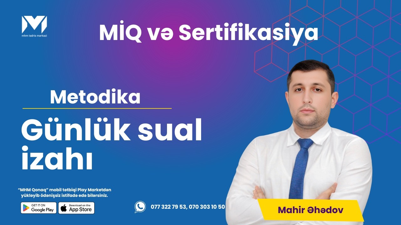 Mahir müəllim | #kurikulum #miq  #sertifikasiya #test | 23.02.2026