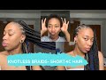 Knotless Box Braids | First try | Brittany's Room