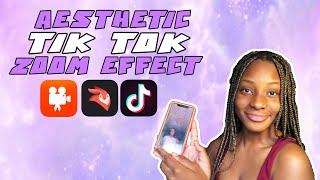Easy zoom in TikTok tutorial   videoshop || how to: aesthetic, trendy zoom effect