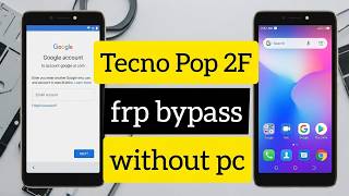 Tecno  B1c/B1g pop 2f frp bypass  new  simple  trick