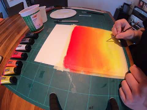 Video: Wie Zeichnet Man Einen Sonnenuntergang In Etappen