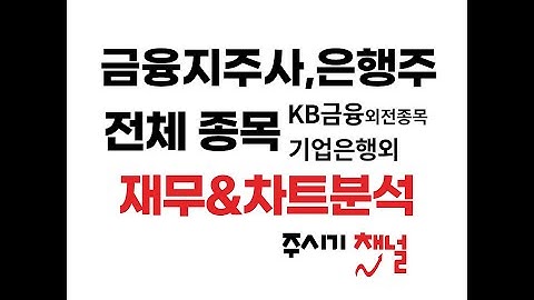 금리인상 수혜주 은행 ,금융지주사 긴급점검  기업은행, KB금융외 전종목