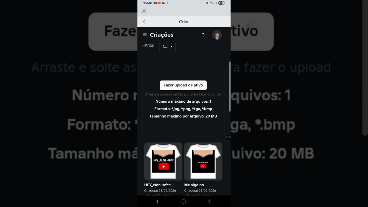 Como criar camisetas(t-shirt)  grátis no roblox  #videos #roblox #youtube 