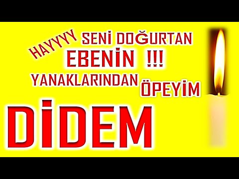 İyi ki Doğdun Didem İsme Özel Komik Doğum Günü Şarkısı