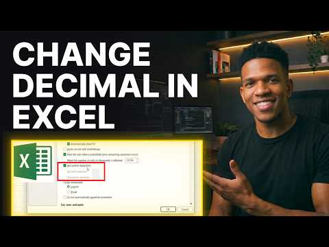 How to Change the Decimal Separator Symbol in Excel (2026) | Step-by-Step