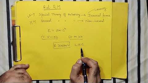 Lecture - 1 | Introduction to Relativistic Quantum Mechanics | Relativistic Quantum Mechanics