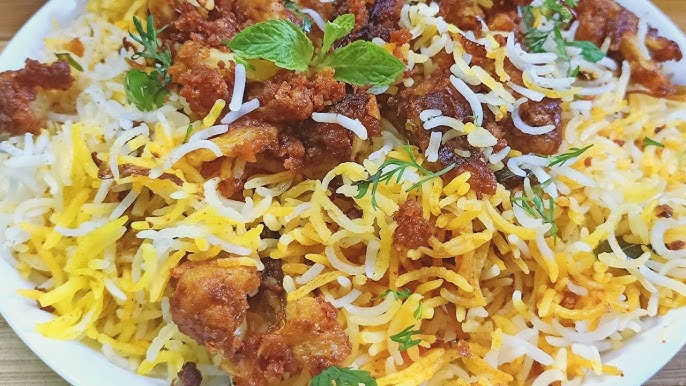 Unique biryani recipe | Crispy Gobi 65 Dum Biryani recipe | Restaurant like  flavourful biryani