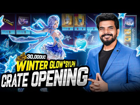 New Glacier Kar98 & Ultimate Winterglow Sylph Set Crate Opening 🥳 || BGMI