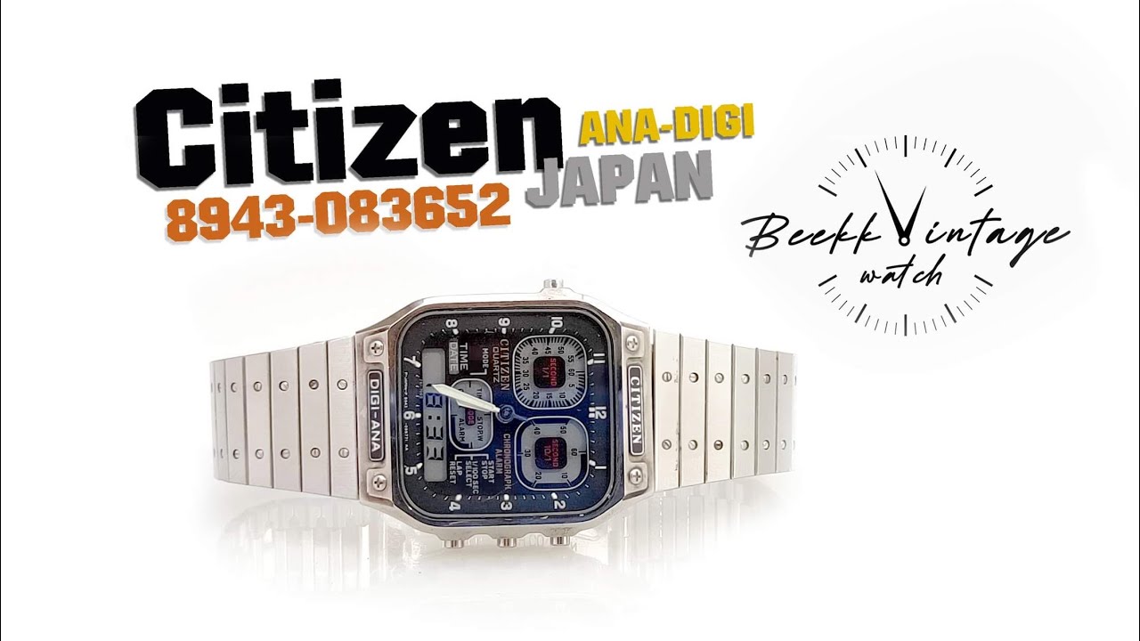 Vintage Citizen ANA-DIGI 8943-083652 Watch, SETTING