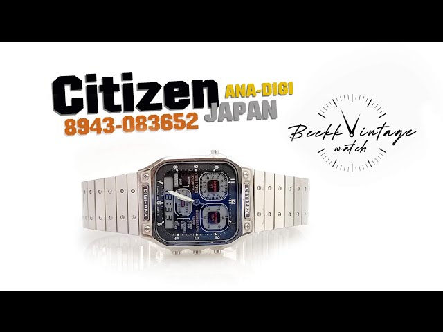 Vintage Citizen ANA-DIGI 8943-083652 Watch, SETTING - YouTube