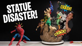 DISASTER!!! Building the World's Largest SPIDER-MAN VS. THE SINISTER SIX Statue Diorama!