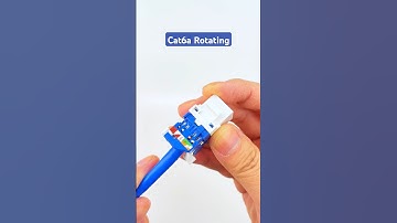 How to 180 degree Cat6 Cat6a UTP Network Toolless Keystone Jack For with ethernet cable #diy#cabling