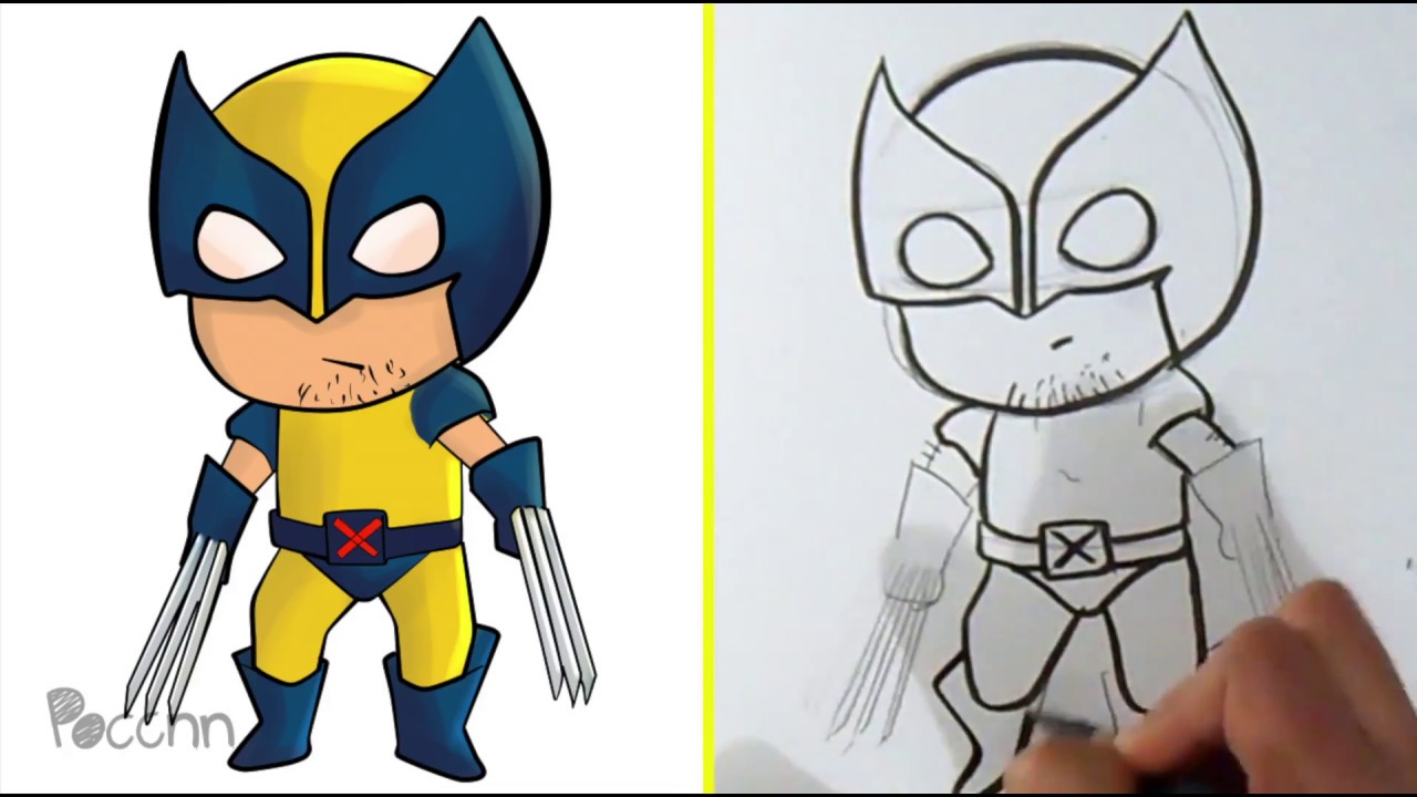 Como Dibujar A Wolverine Chibi X Men Youtube