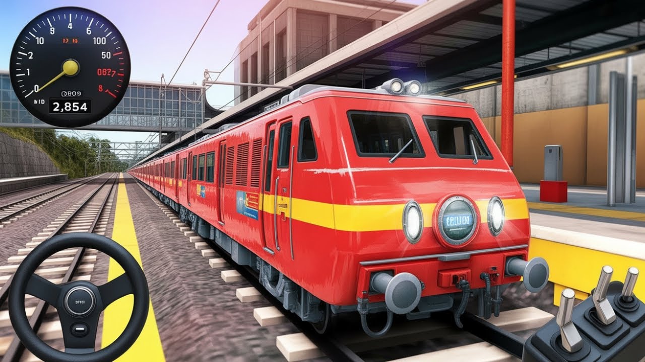 Real Train Tempate Train Simulator - Real Train Driving Game Android & iOS Gameplay - YouTube