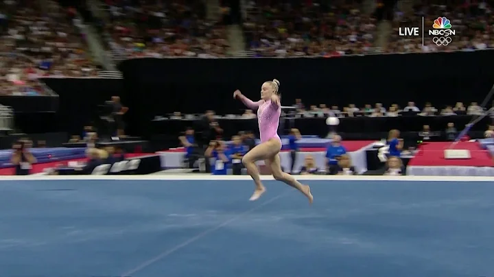 Riley McCuskerFloor Exercise  2019 U.S. Gymnastics...