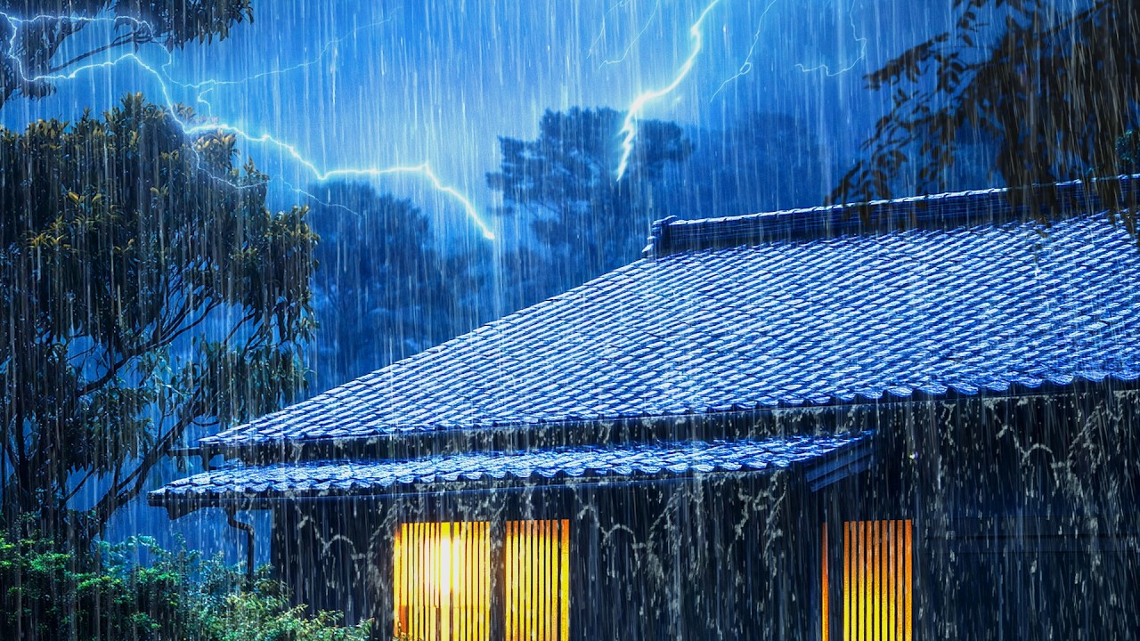 Sonido de Lluvia Relajante para Dormir en 5 Minutos - Lluvia y Truenos ...