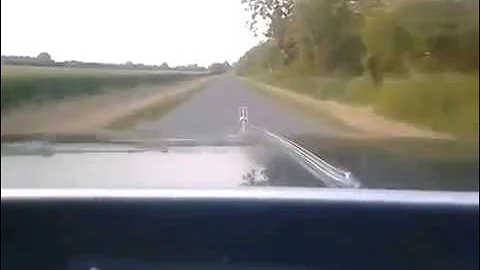 1977 Oldsmobile 98 acceleration with  Cherrybombs glasspacks