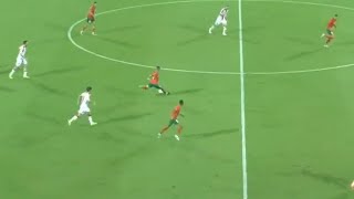 Hakim Ziyech scores a RIDICULOUS behind the halfway line goal for Morocco vs Georgia