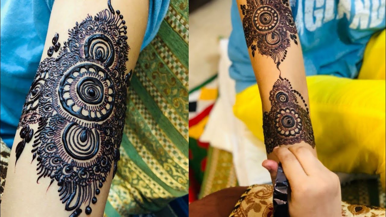 Elegent & stylish bunch mehndi design Henna design 2020 YouTube