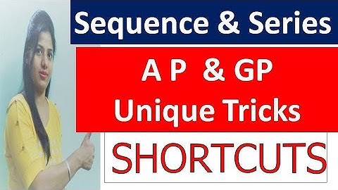 Mcq on sequence and series AP GP Tricks in hindi  for iit jee | jee main| eamcet| NDA| cds others