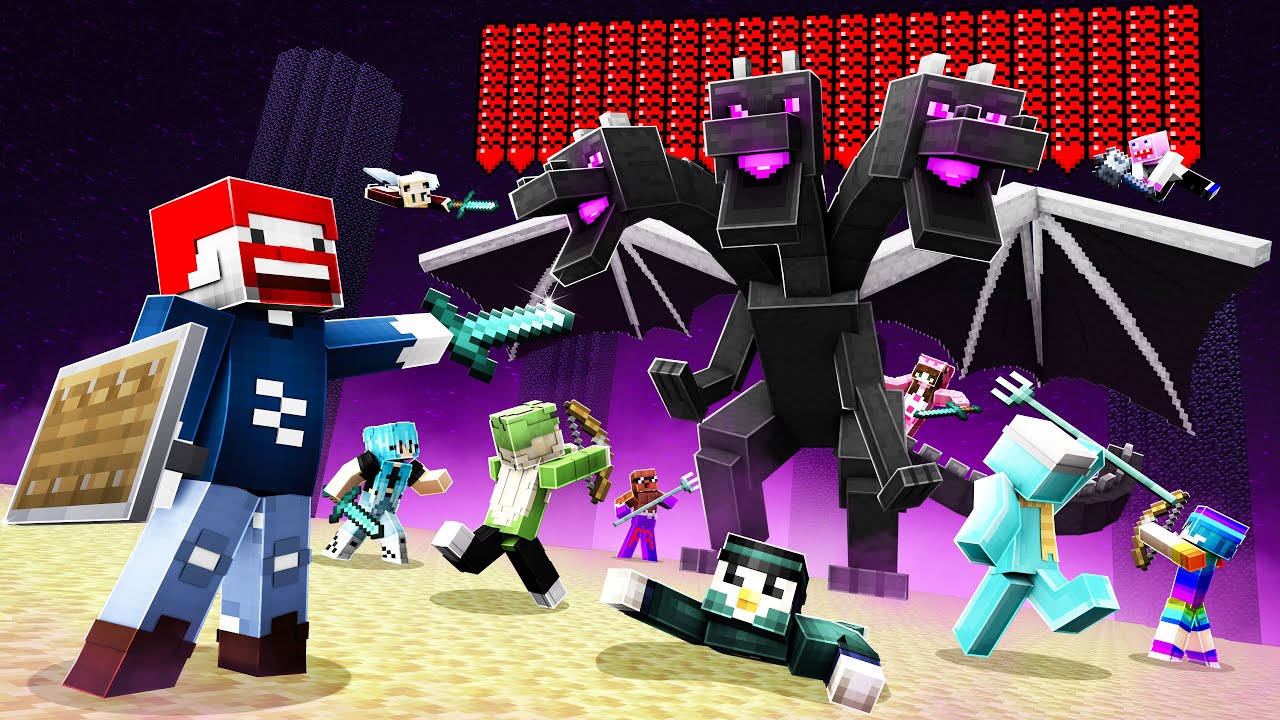 1500 HERZRN ENDERDRACHE in Minecraft FEINDE